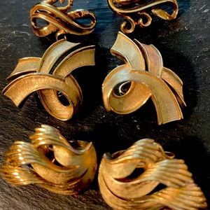 Trifari Mid-century earrings!